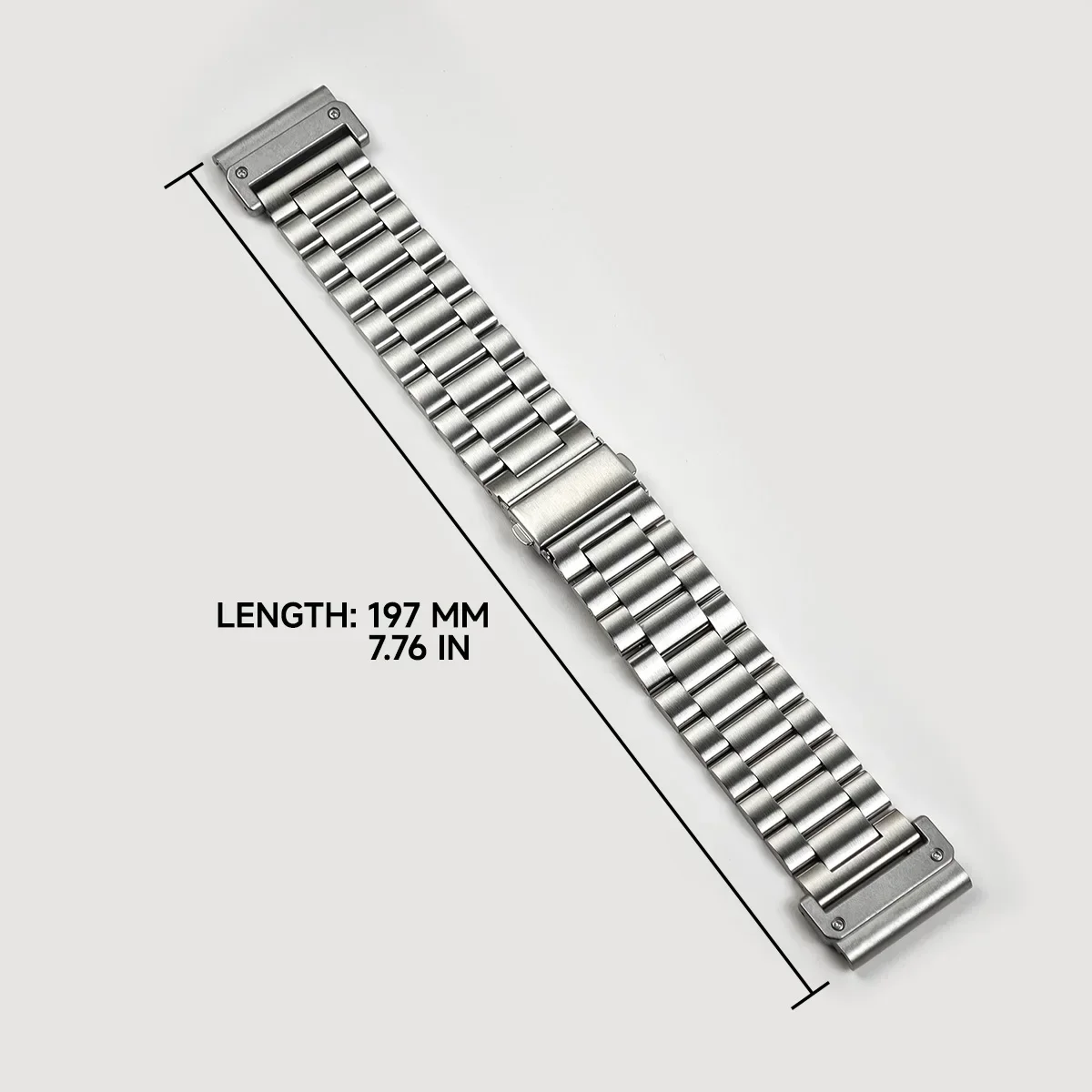 Stainless Steel Metal Watch Strap – Quick Easy Fit, 26/22mm