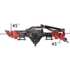 1/10 SCX10 I Heightened Scale Aluminum Alloy CNC Front Rear Portal Axle Set for RC Rock Crawler Car Axial SCX10 II Upgrade Parts 4
