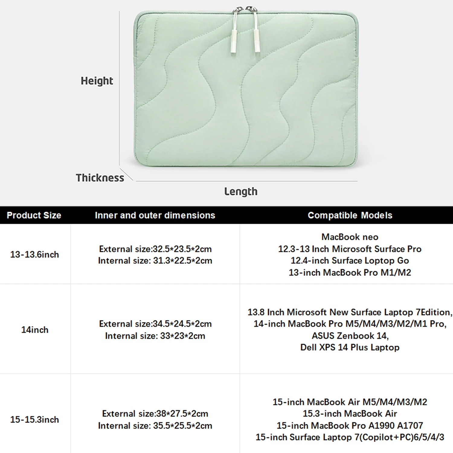 Sleek & Stylish Laptop Sleeve Bag - Premium Protective Pouch