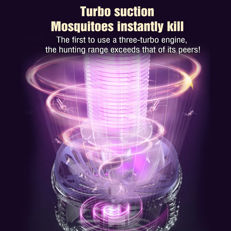 Electric Shock Mosquito Killer Lamp UV Light Mosquito Killer Repellent Anti-mosquito Lamp Rechargeable Mute Trap Bug Zapper
