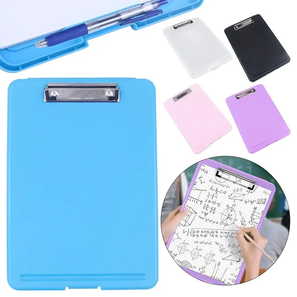 1Pc A4 A5 Wooden Clipboard Wood Clips Writing Sheet Pad Note Board Storage Folders Clips Office Restaurant Hotel Supplies