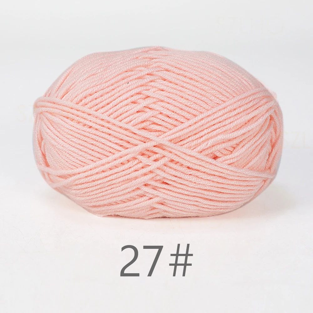 Luxurious Soft Milk Cotton Yarn Pack for Knitting and Crochet Projects - 5PCS, Total 250g