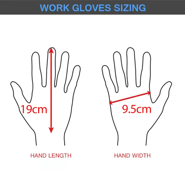 Egy Pár Kesztyű Hím Építkezés Helye Munka Pamutszál Nem Csúszás Nylon Vastagított Pamut Fonal Munkás - Image 6