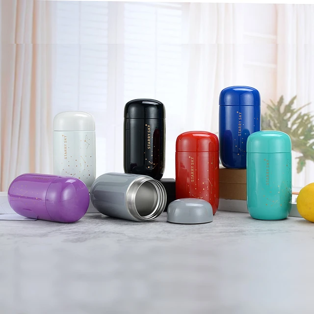 Thermos Bottle Starry Sky Insulated Mini 304 Stainless Steel 