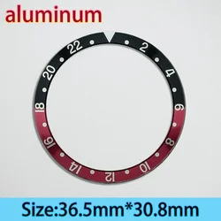 Green Luminous Aluminum Bezel Insert Ring - 36.5mm x 30.8mm (A10)