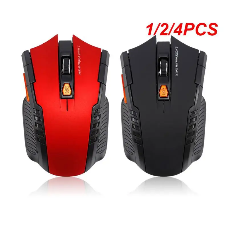 1/2/4Pcs Mouse Da Gioco Mouse Wireless 1600Dpi 2.4Ghz Mouse Per Computer Wireless Mouse Ergonomico Per Computer Portatile