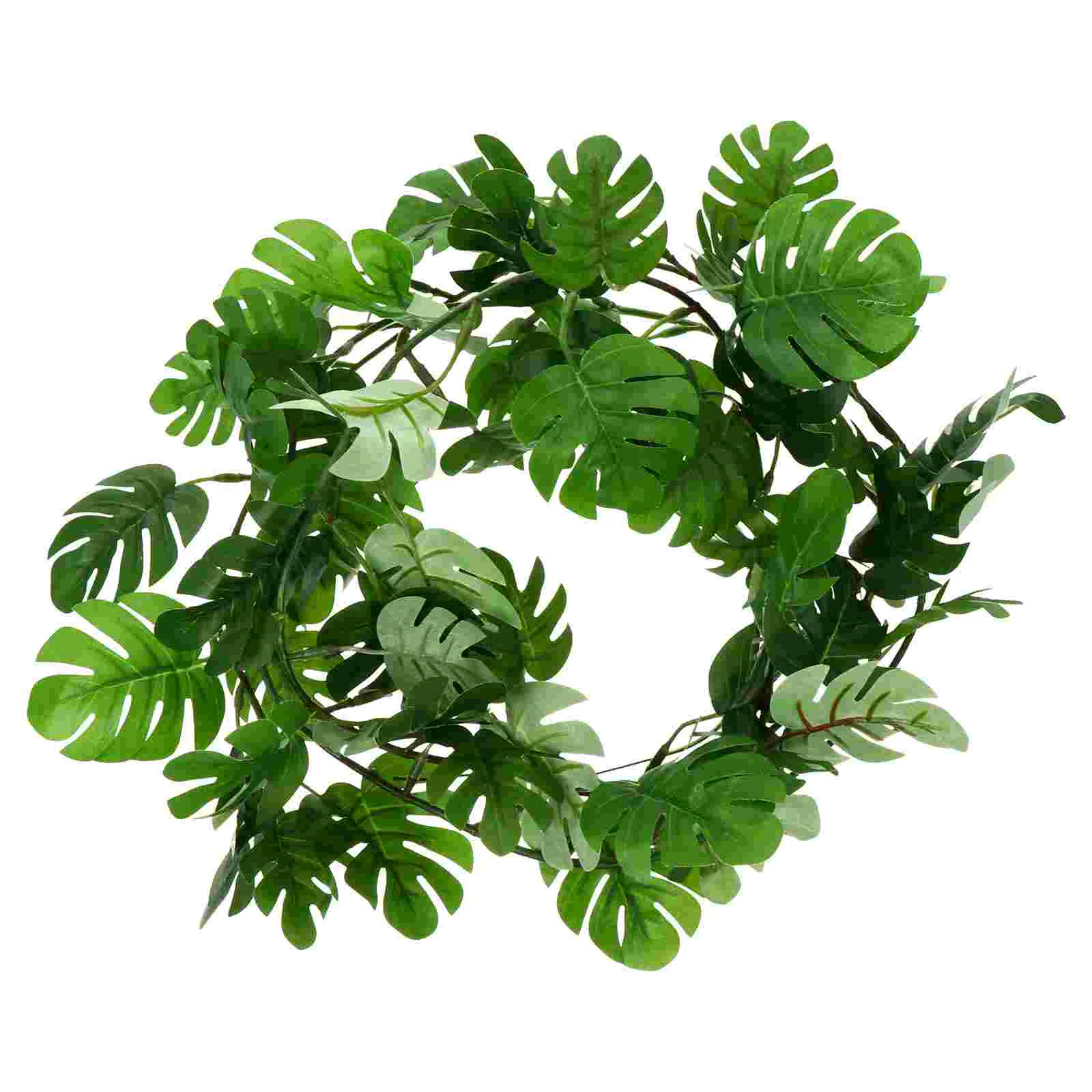 

Garland Rattan Decorative Leaf Simulated Green Vine Simulation Monstera Leaves Fake Imitation Banquet