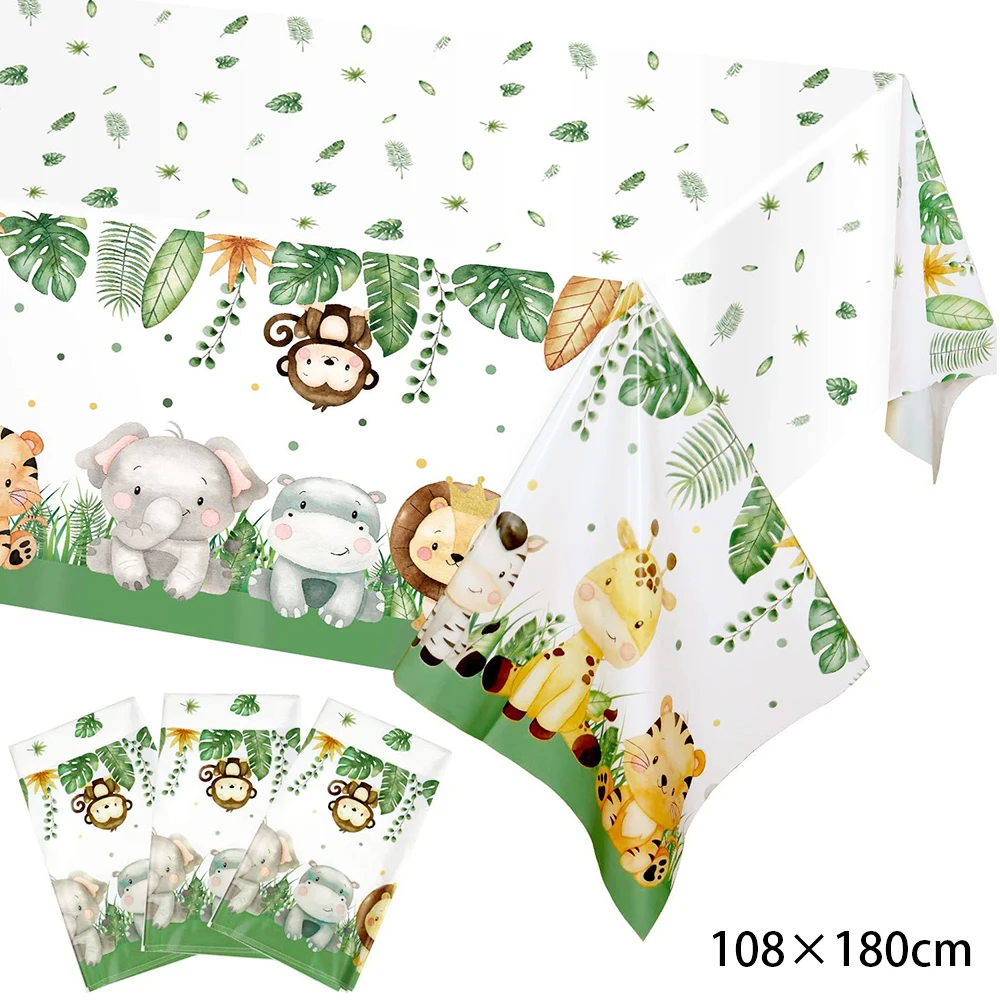 9 Stuks Dieren Verjaardagstaarttoppers Decoraties, Wilde Jungle Taart Decoratie, Jungle Taart Topper Verjaardag Babyjongen, Geschikt voor Kinderen, Jongens, Babyborrels, Verjaardagsfeest