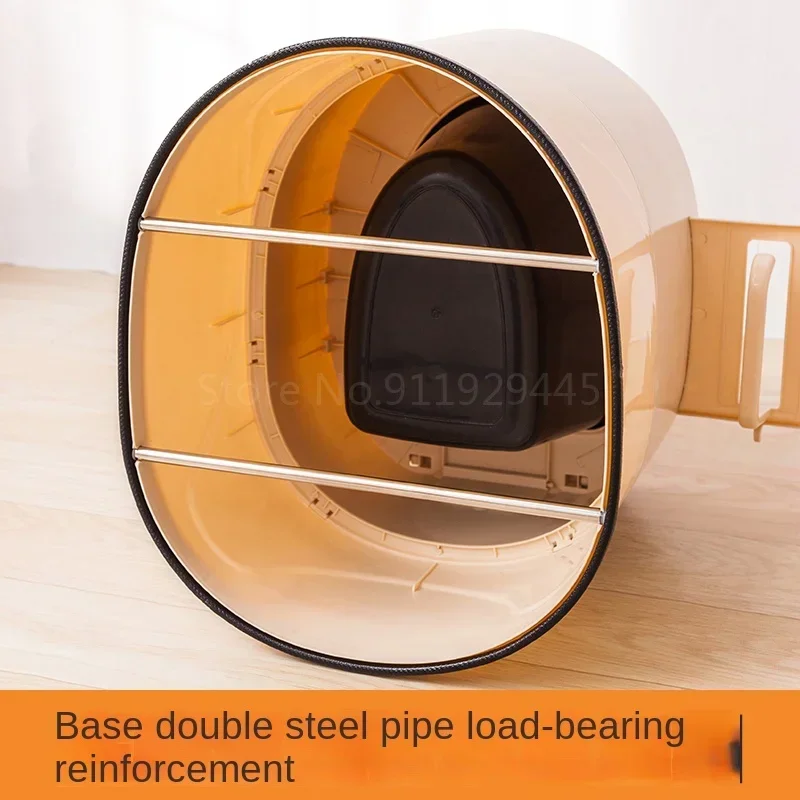 Portable Toilet Portable Toilet for Elderly & Pregnant Simple Bedroom Movable Spittoon Adult Household Plastic Toilet