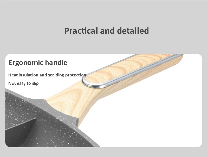 3 In 1 Frying Pan Crepe Maker Thickened Omelet Pan Non Stick 30Cm