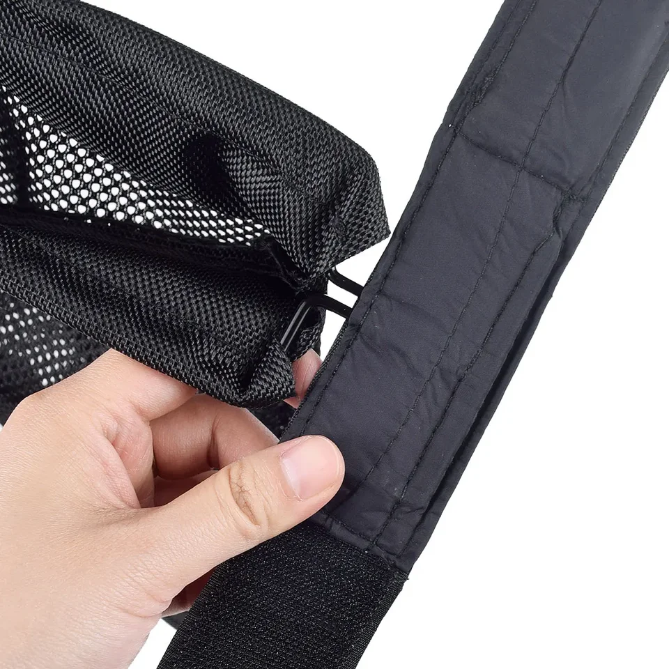 Sac Attrape-douilles En Maille Nylon Noir – Fixation Picatinny Rapide