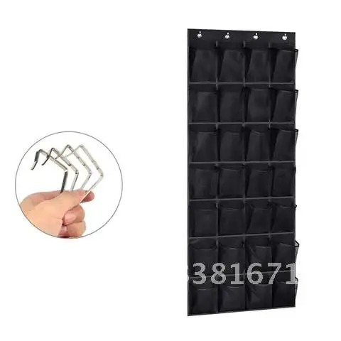 

Organizer Shoe - Multilayer Transparent Mesh Storage Bag Non-woven 28-Pocket Over The Door Shoe Holder for Sneakers Slippers