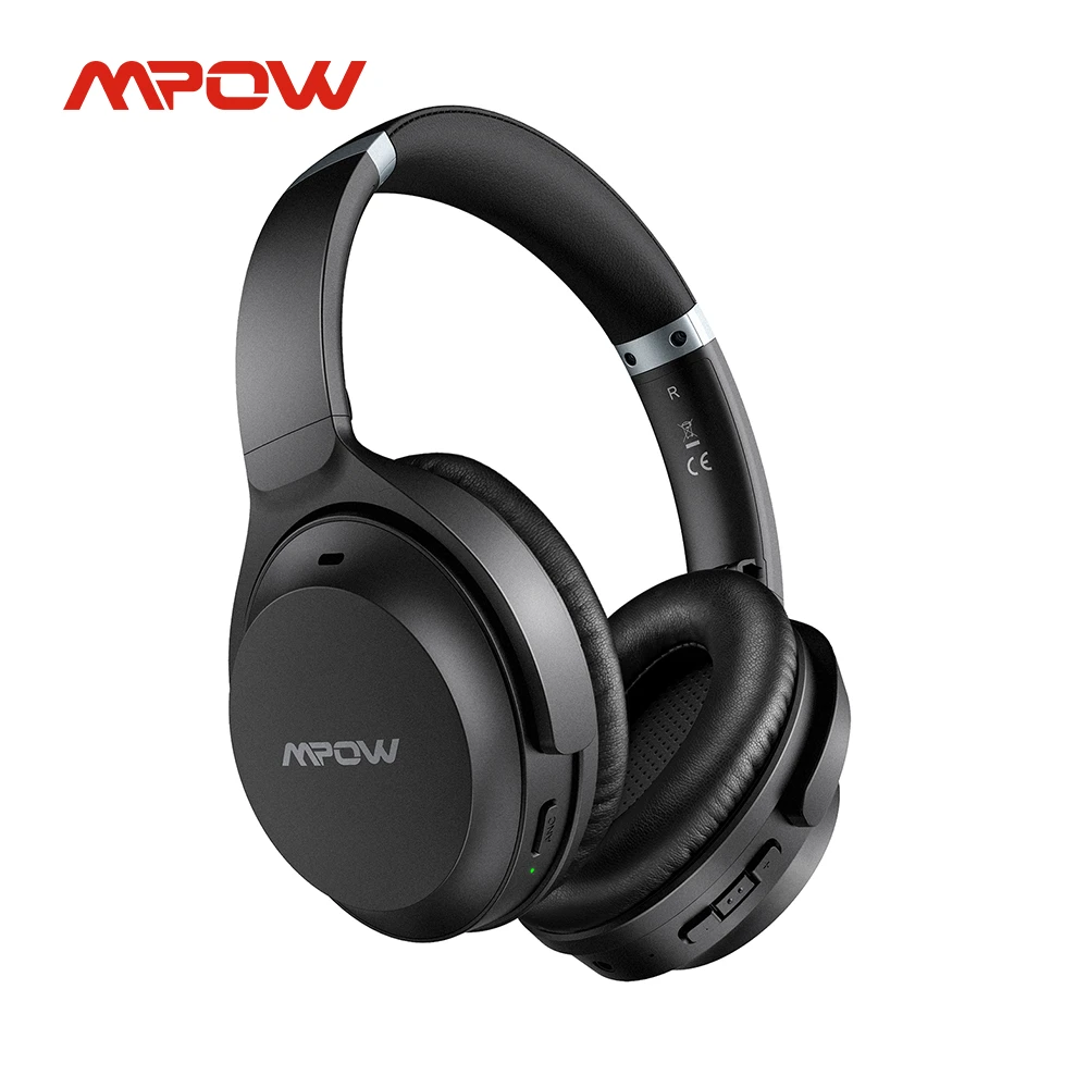 Mpow H12 Ipo Active Noise Cancelling Headphones 40h Playtime Cvc 8.0 Mic  Bluetooth 5.0 Wireless Headset For Iphone Huawei Xiaomi - Earphones &  Headphones - AliExpress