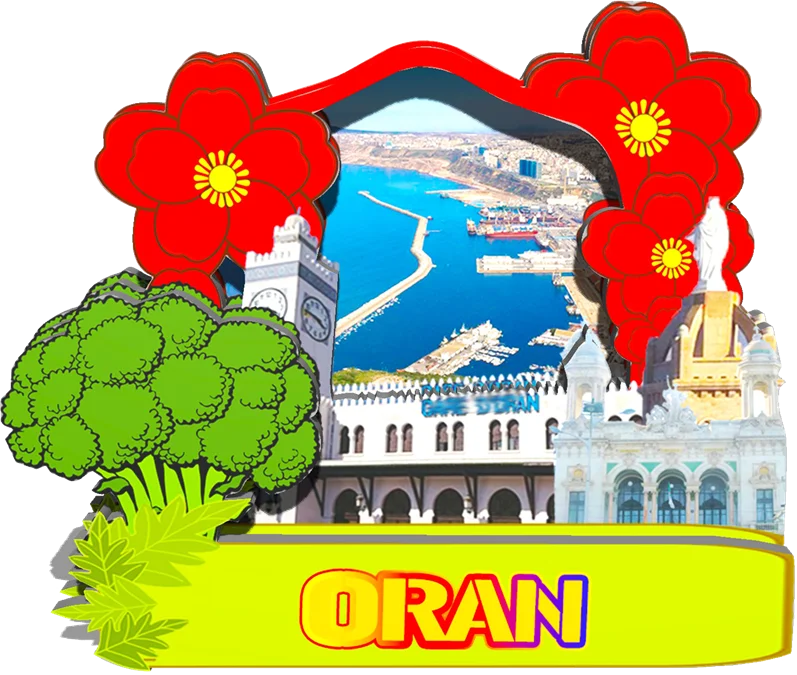 Decorative Magnets for Conetantine Oran Algiers Algeria City Landmark Travel Souvenirs 3D Wooden Fridge Stickers Delightful Gift