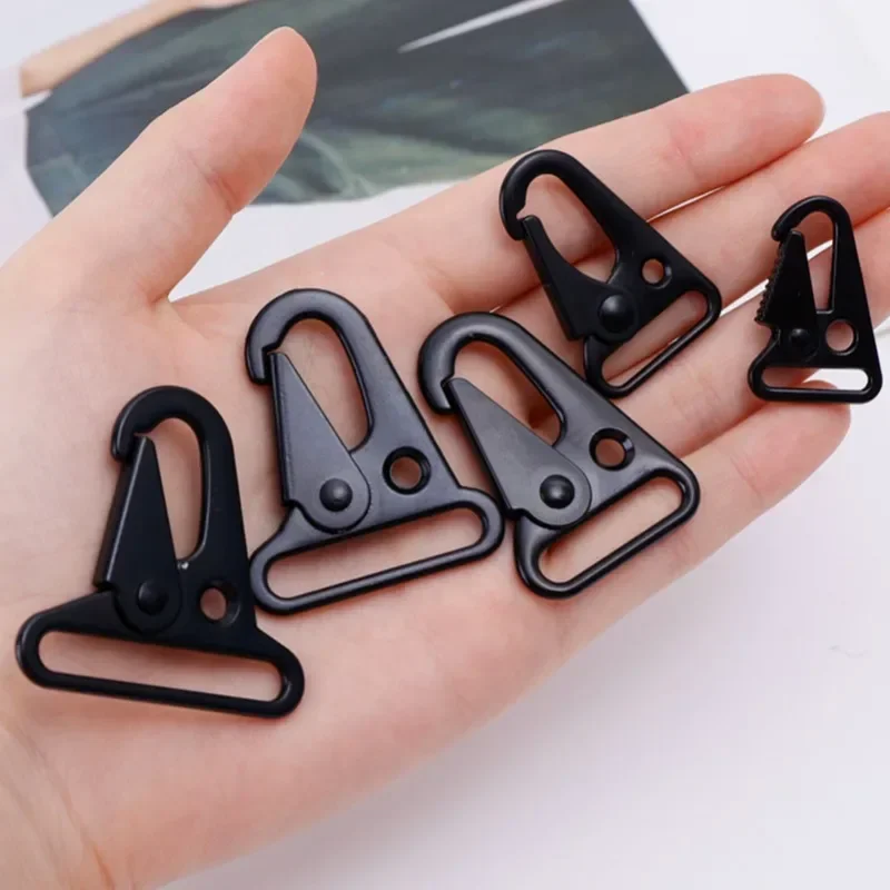 Bag Black Eagle Beak Buckle Lock Simple Metal Hawkbill Carabiner Convenient Flat Mouth Luggage Buckles Alloy Connecting Fastener