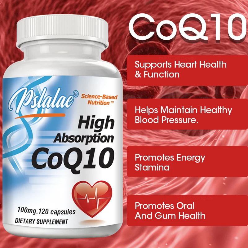 Highly Absorbable Coenzyme Q10 with Black Pepper Extract Gluten-Free Naturally Fermented Premium Formula