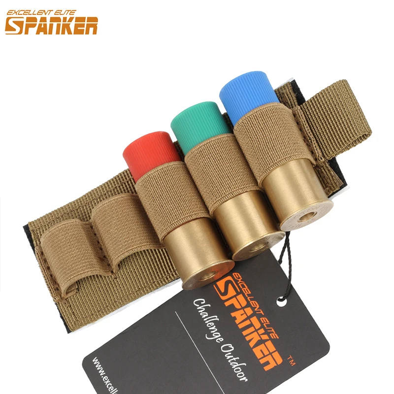 5 rounds shotgun buttstock ammo pouch shell holder bullet with magic tape back cartridge carrier hunting gun accessory ammo pouch ammunition bag