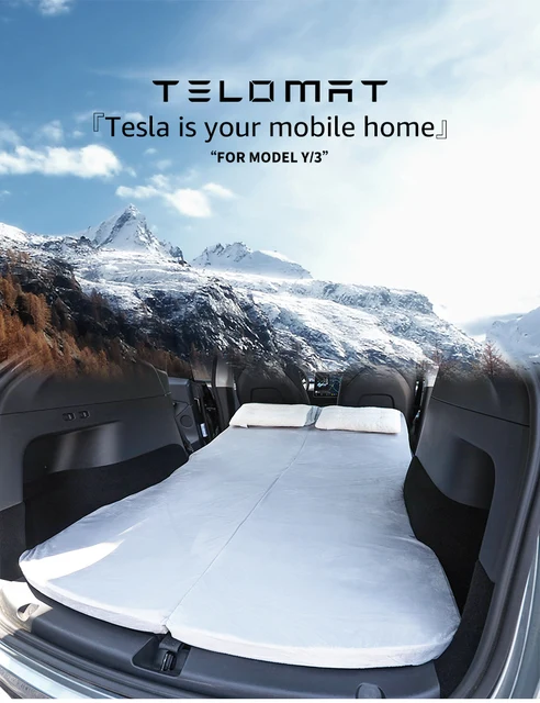 Tesla Modell Y Auto Innen Zubehör Auto Träger Matratze Custom Camping Klapp  Speicher Matratze für zwei Menschen Modell Y - AliExpress