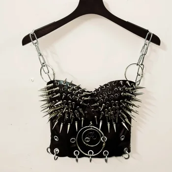 Spikey Cropped Bustier Top 1