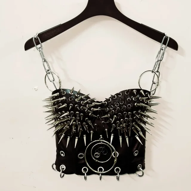 Spikey Cropped Bustier Top 1