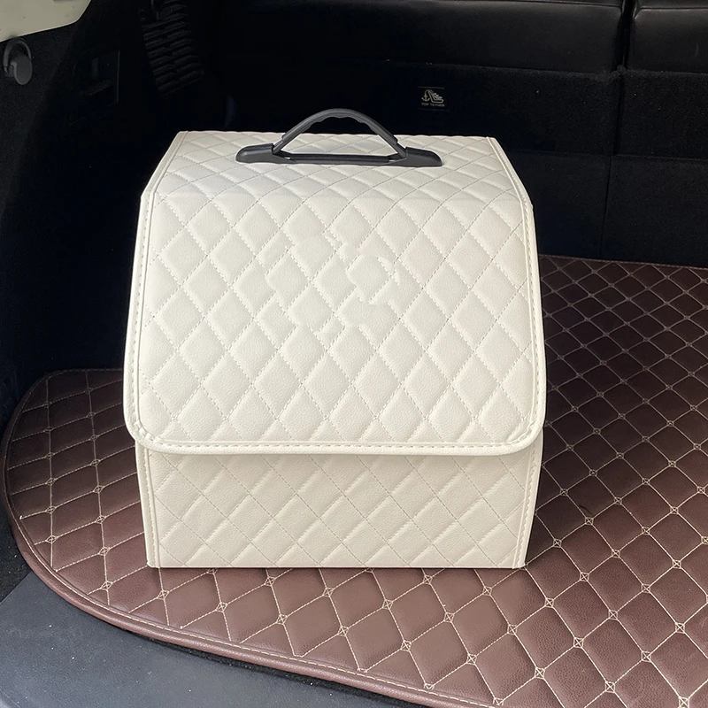 תיבת אחסון לתא מטען לרכב בצורת חמניות ארגונית רכובה על רכב רב תפקודי תא מטען מיכל אחסון