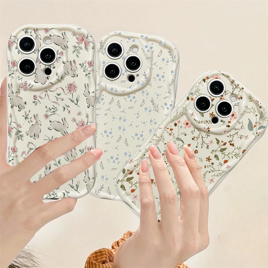 Adorable Floral Bunny Phone Case