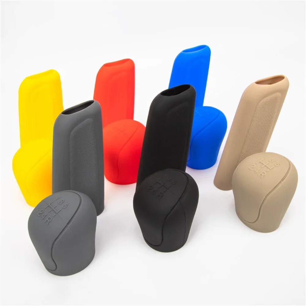 Automotive general silicone gear cover non-slip gear cover manual oval automatic handbrake decoration hand brake cover gear head cover