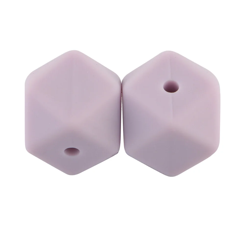 thumbnail image 1 of Sunrony 20 piezas de cuentas de silicona hexagonales de 14 mm/17 mm, cuentas de silicona para hacer joyas, cadena de chupete DIY a granel, accesorios de joyería, 1 of 5