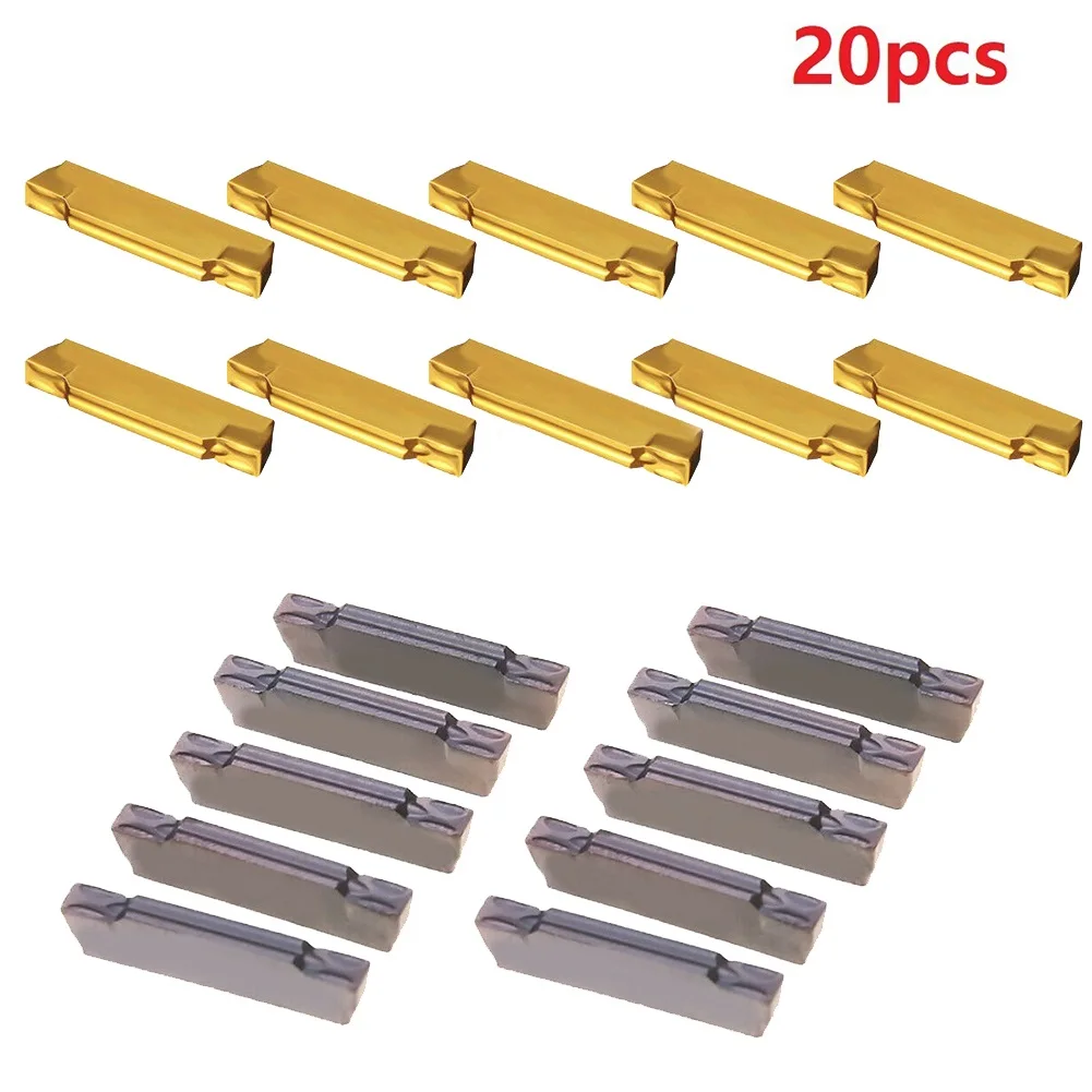 

20Pcs MGMN200-G / MGMN200-G LDA 2mm Grooving Parting Carbide Insert Cut-off Tool Workshop Equipment Power Tools Inserts