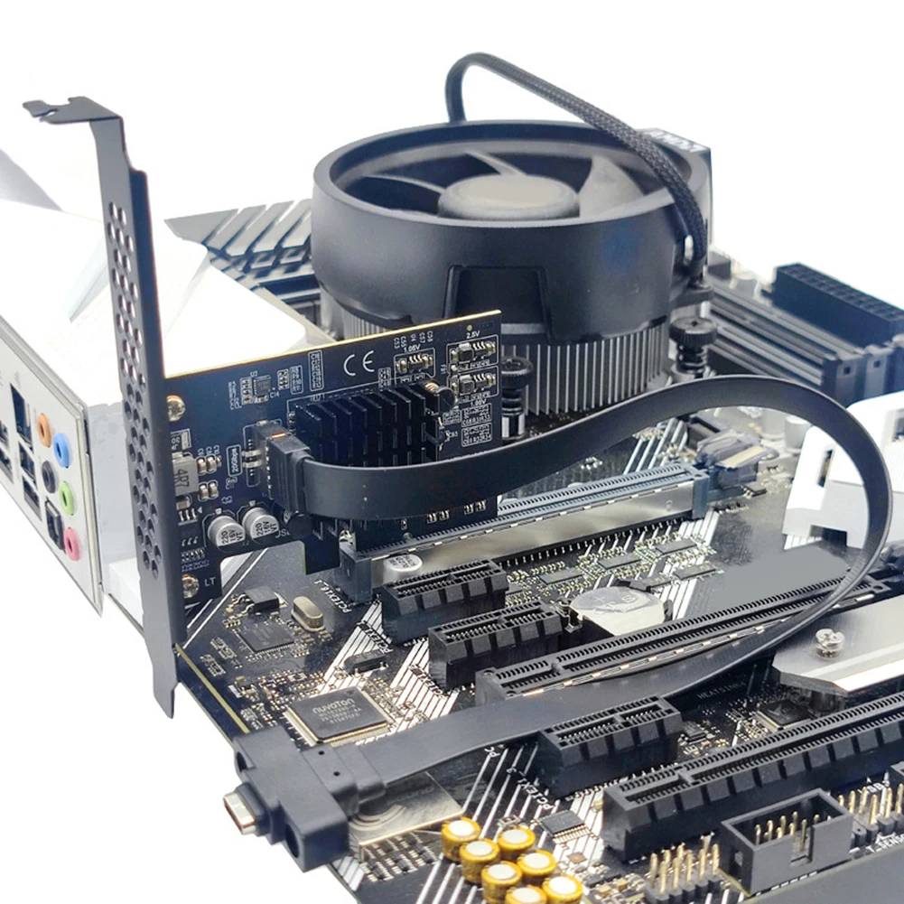 USB 3.2 PCI 익스프레스 3.0 X4-TYPE-E 확장 어댑터, PCI-E TYPE-E 라이저, WIN10/WIN11 32/64BIT/MAC/Linux용, GEN2 * 2, 20Gbps