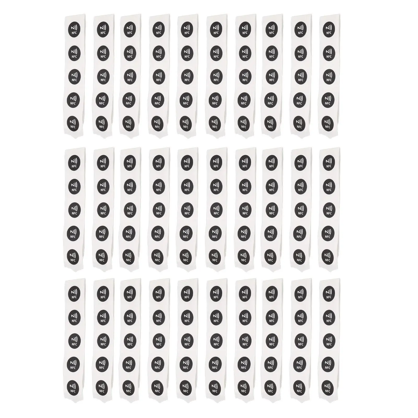 504 Bytes NFC Programmable PVC Stickers-Glossy, Non-Toxic, Wear-Resistant, for read -Only for text