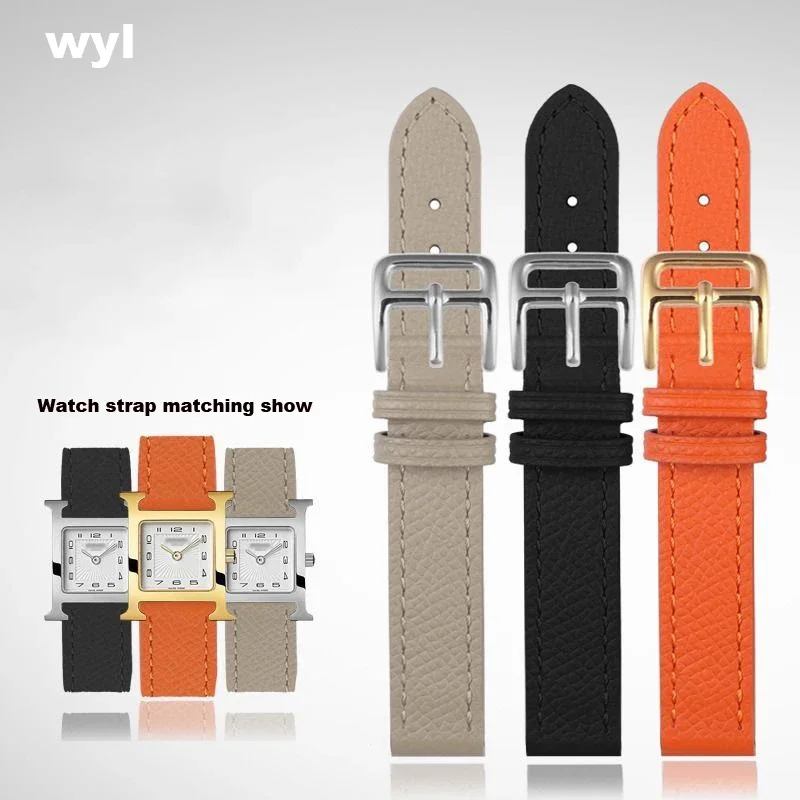 Genuine Leather Soft Cowhide Watch Strap - Fashionable & Comfortable Bracelet