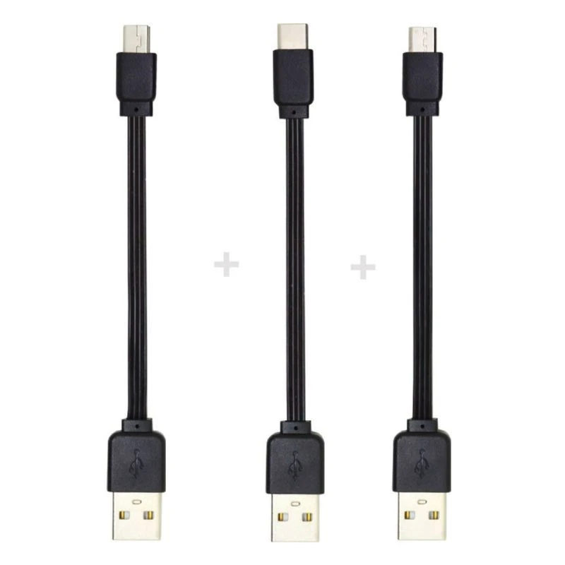 

13cm USB C MINI USB Micro USB to USB 2.0 Data Cable Flat Slim FPC FPV Cable for Samsung s21 Camera GPS hard drive tablet phone