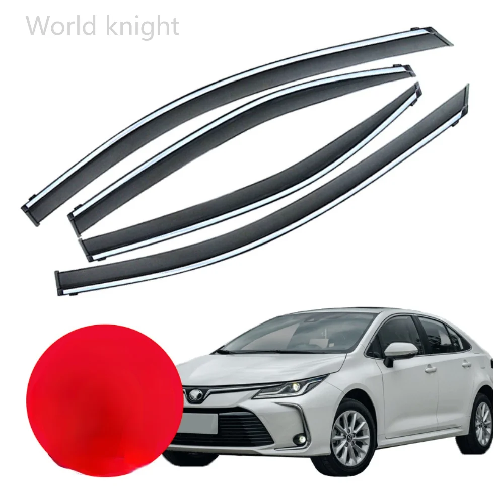 

Sedan Car Door Window Visor Wind Rain Sun Smoke Guard Deflector Vent Shade Shelter Protector For Toyota Corolla 2014-2018