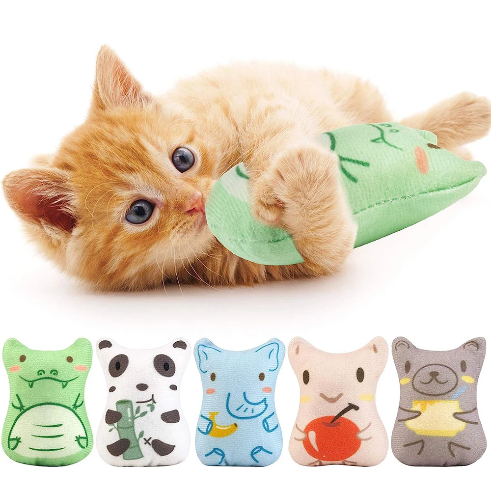 

Teeth Grinding Catnip Toys Funny Interactive Plush Cat Toy Pet Kitten Chewing Vocal Toy Claws Thumb Bite Cat mint For Cats