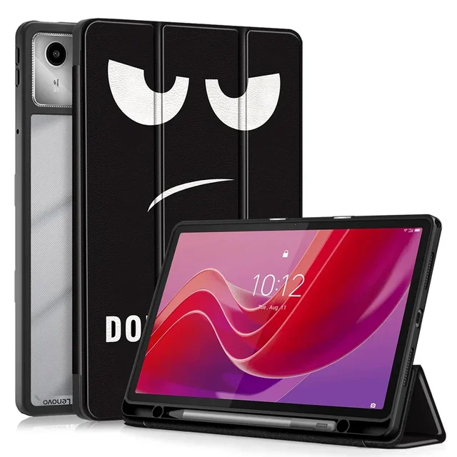 For Lenovo Tab M11 Case With Pen Holder Leather Acrylic Back