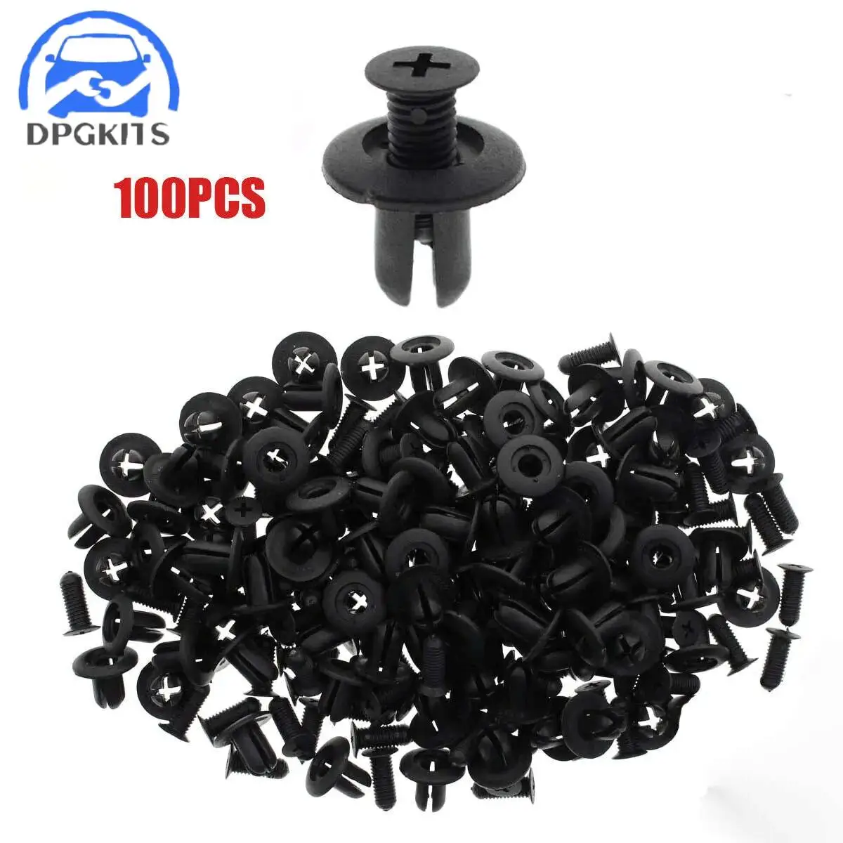 DPGKITS 100PCS Bumper Retainer Fender Fastener Clips for Santa Fe Genesis 0G032-50037 car accessories Wholesale Quick delivery