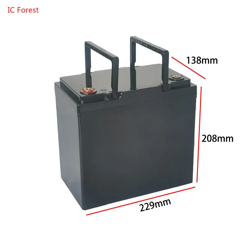 Caixa de Armazenamento da Bateria do Lítio Caixa Plástica Poder Solar de Ups Caixa Exterior do Poder Lifepo4 12v 24v 30ah 40ah 50ah 32650 33140