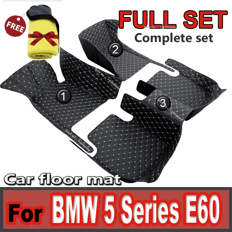 

Автомобильные коврики для BMW 5 серии E60 2004 2005 2006, под заказ, автомобильные подкладки для ног, чехол, аксессуары для интерьера