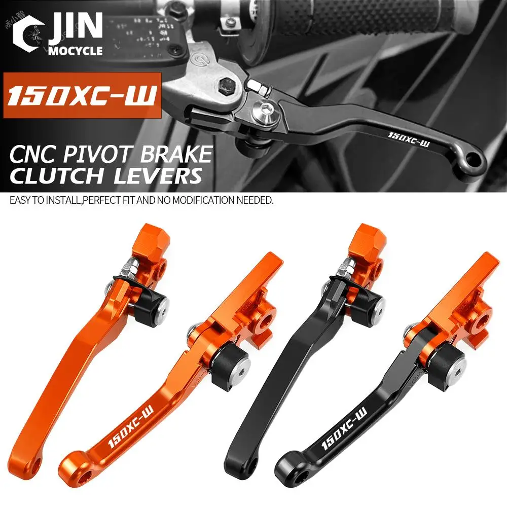 

For K-T-M 150XCW 150 XC-W 2016- 2021 2020 2019 18 Motocross Foldable Pivot Dirt Bike CNC Brake Clutch Levers Handle Lever Parts