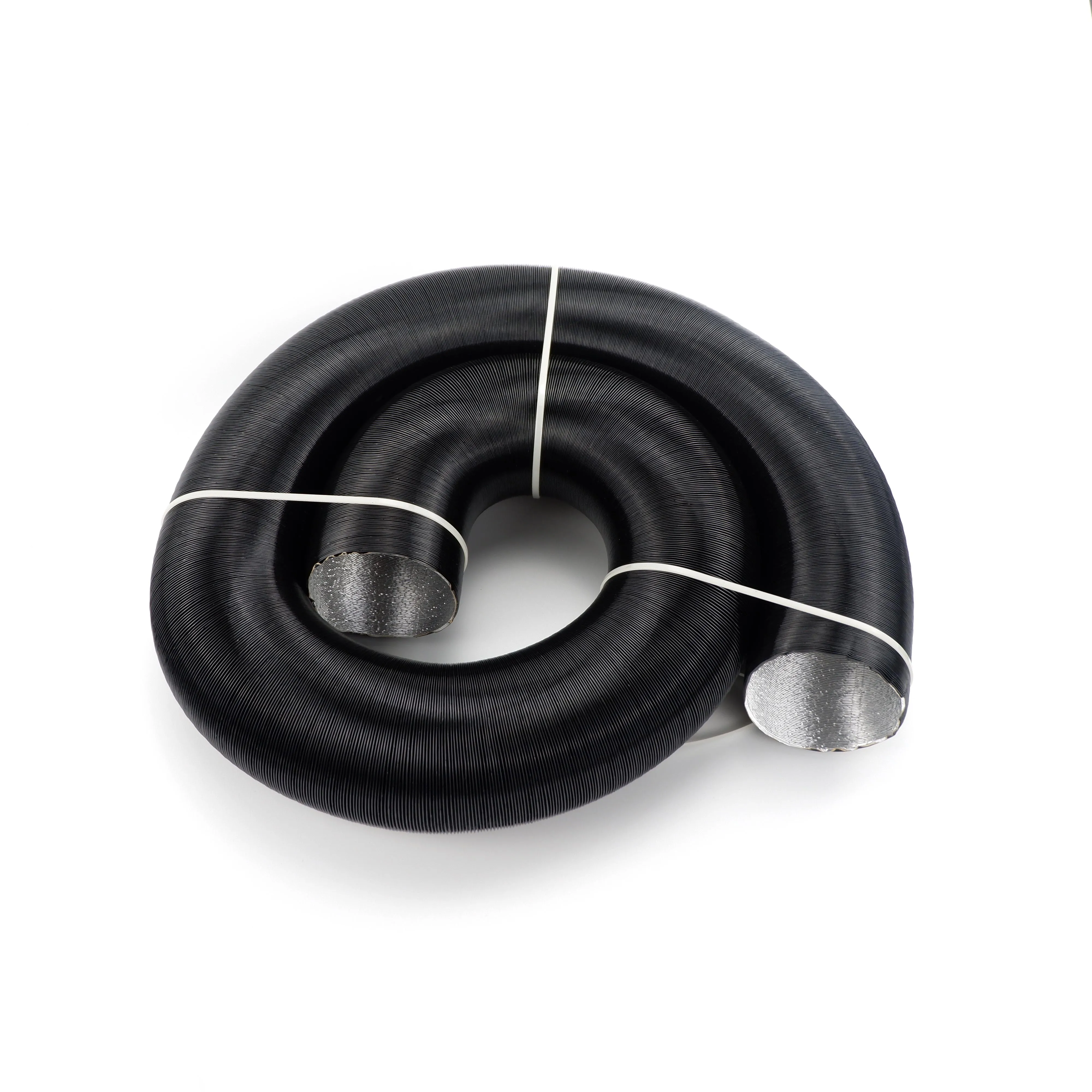 Air Heater Duct Pipe 300cm Stretched Length Air Diesel Parking Heater Duct Ducting Pipe Hose Black For Car Camper Caravan Truck air heater exhaust pipe air heater duct pipe air heater air heater duct connector diesel heater parts