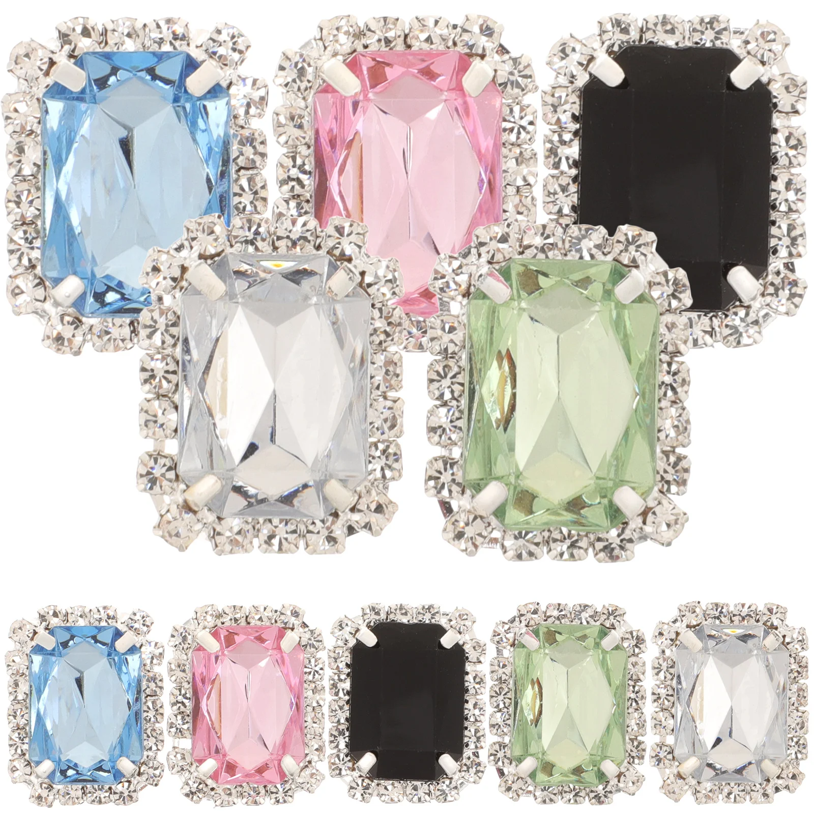 

Glass Lace Trim Retro Shoe Charms Detachable Shoes Buckles Shoe Decoration