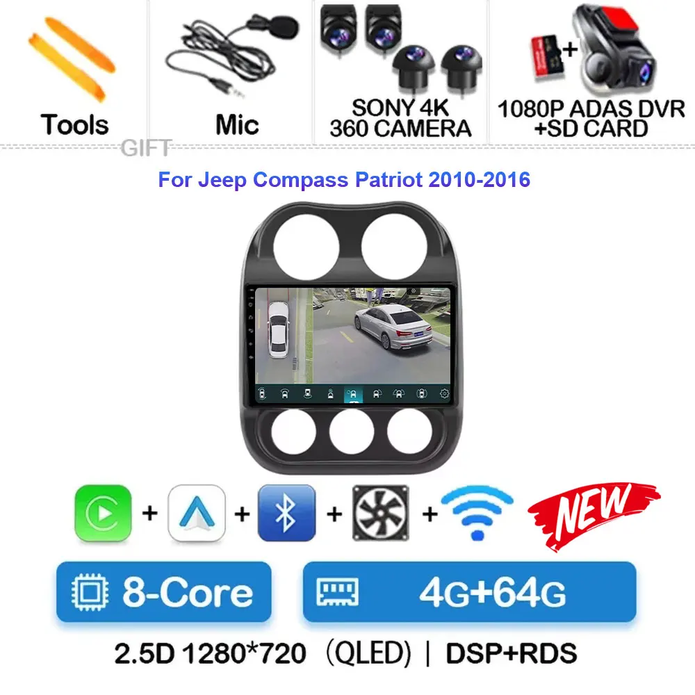 4G-64G 360 DVR