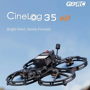 2023 GEPRC CineLog35 V2 analogico 6S con Caddx Ratel2 fotocamera GPS 3.5 pollici FPV Drone TBS Nano RX, ELRS 2.4G ricevitore F722-45 AIO