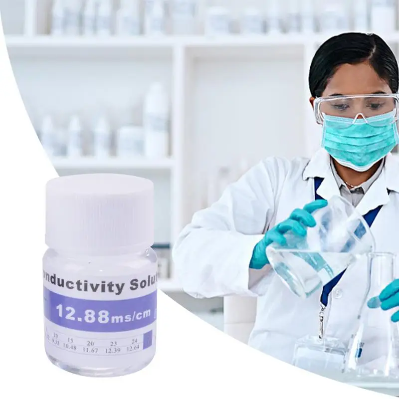 PH Calibration Solution TDS Calibration Liquid 25ml 84us/cm 1413us/cm 12.88ms/cm 35PPT 1389PPM for EC TDS Tester