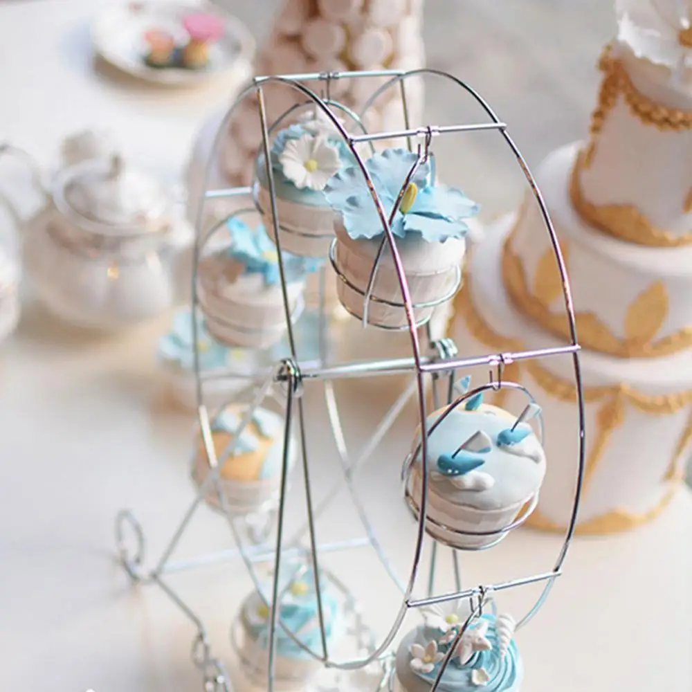 Metal Ferris Wheel Cupcake Holder Wedding Birthday Party cake stand