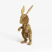 

Building Blocks Rabbit Jewelry Decoration Paper Crafts New Year Gift DIY Creative Assembly Animal Parent-child Education Rabbit
