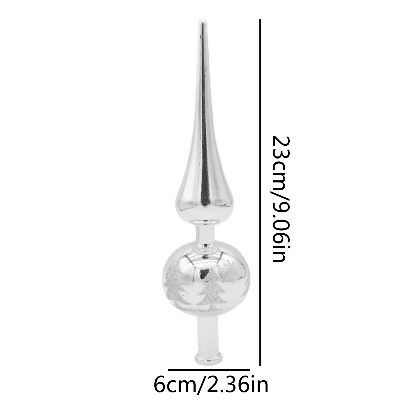 Christmas Tree Topper Gourd Shape Tree Topper Christmas Tree Ornament For Indoor Office Christmas New Year Holiday Tree