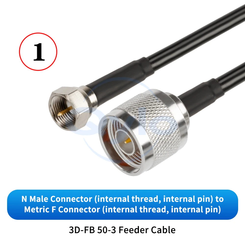 N-zu-F-Adapterkabel, N-Stecker/Buchse auf F-Stecker/Buchse, imperiales Adapterkabel, Verlängerungskabel, HF-Antenne (1 Stück) – Detail 6