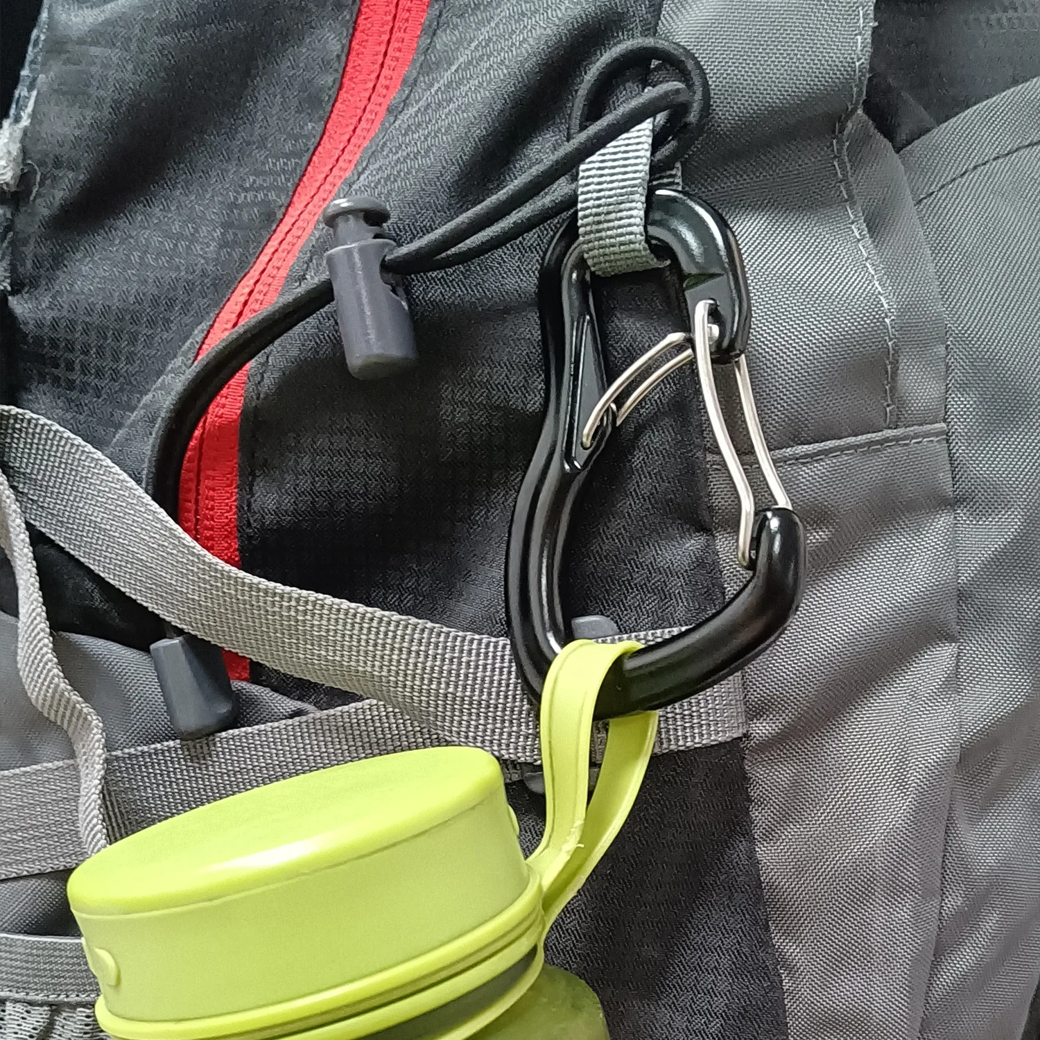 4PCS Outdoor hammock double locking buckle, multifunctional aluminum alloy hanging buckle, camping hammock quick hanging buckle 3